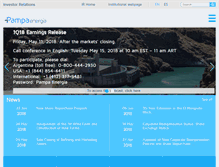 Tablet Screenshot of ir.pampaenergia.com